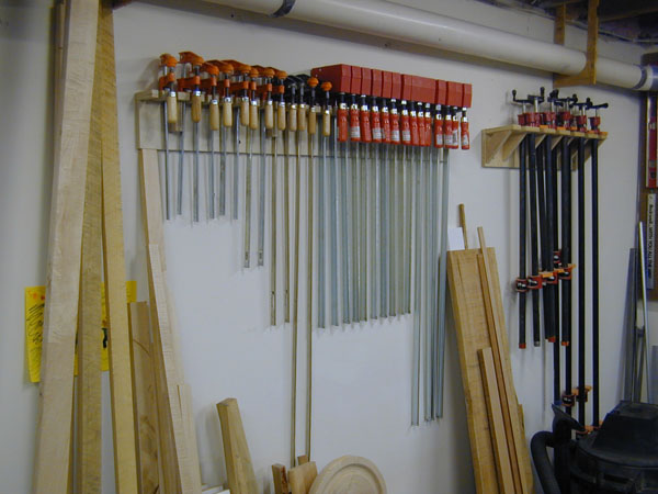 Wood Clamp Storage Rack